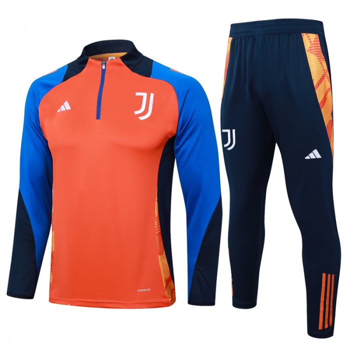 24/25 Juventus Orange Blue Edition Classic Jacket Training Suit (Top+Pant)-9967240