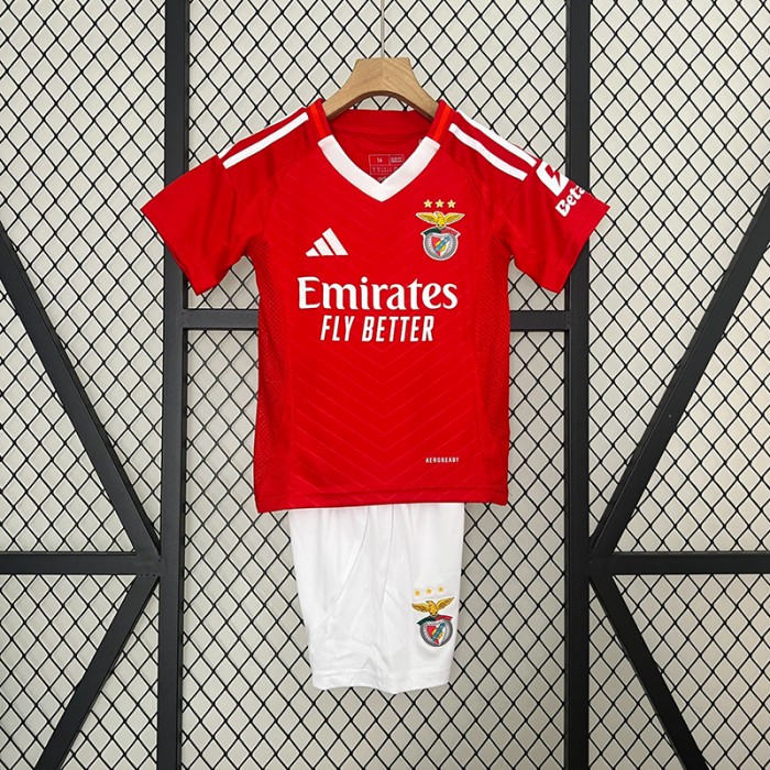 24/25 Kids Benfica Home Red Kids Jersey Kit short sleeve (Shirt + Short)-8845931