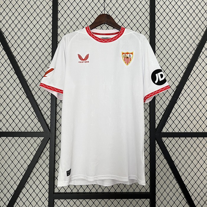 24/25 Sevilla Home White Jersey Kit Short Sleeve-336232