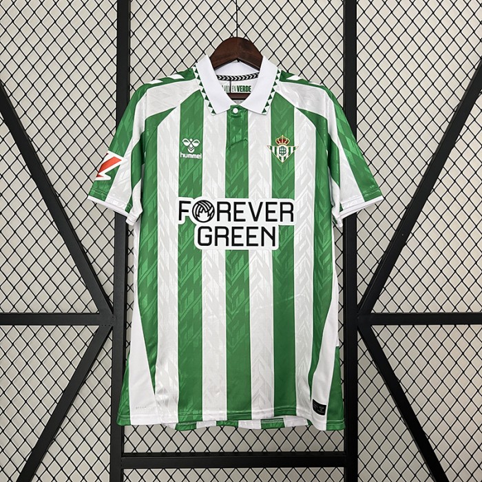 24/25 Real Betis Home White Green Jersey Kit Short Sleeve-953307