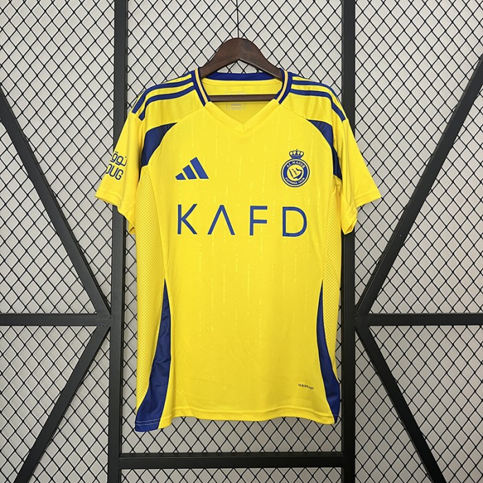 24/25 Al-Nassr FC Riyadh Victory Home Yellow Jersey Kit Short Sleeve-1913930