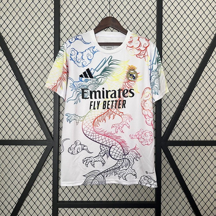 24/25 Real Madrid Special Edition White Jersey Kit Short Sleeve-8891930