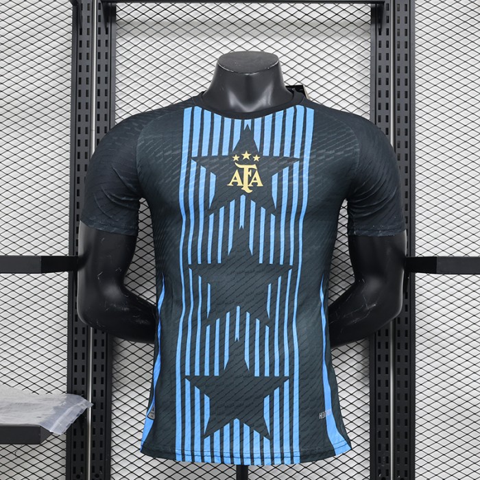 2024 Argentina Special Edition Black Blue Jersey Kit Short Sleeve (Player Version)-128187