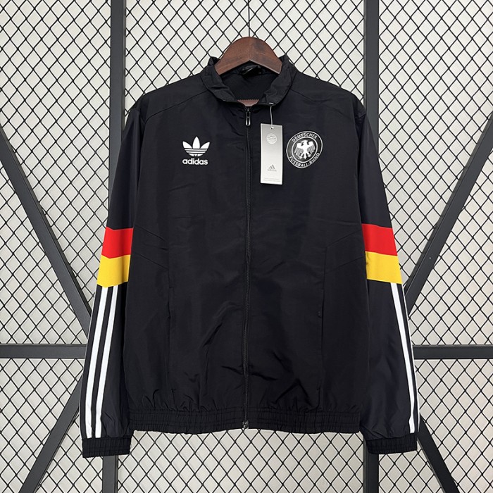 2024 Germany Windbreaker Black Windbreaker Long Sleeve-5472269