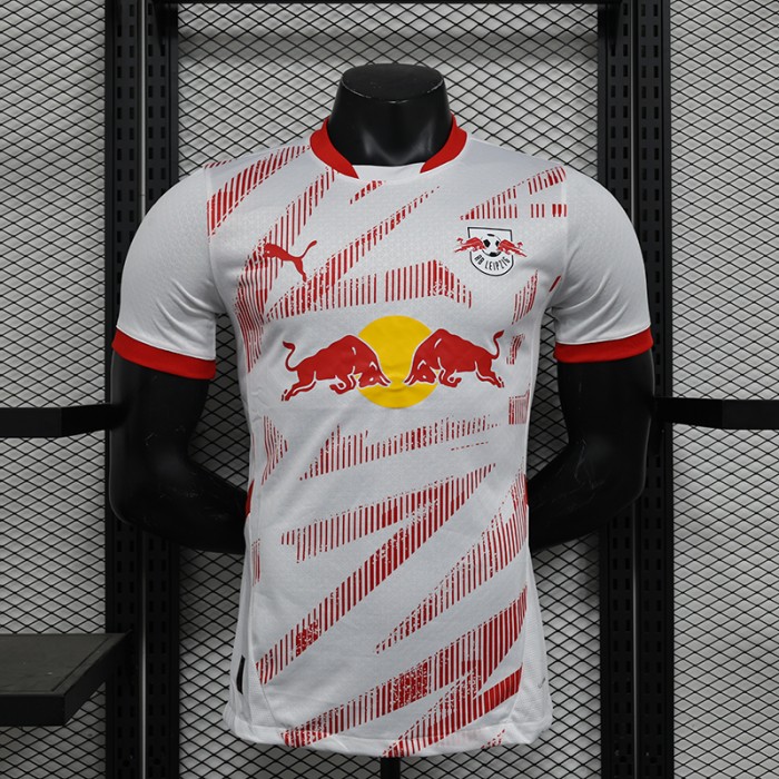 24/25 RB Leipzig Home White Red Jersey Kit Short Sleeve (Player Version)-4462760