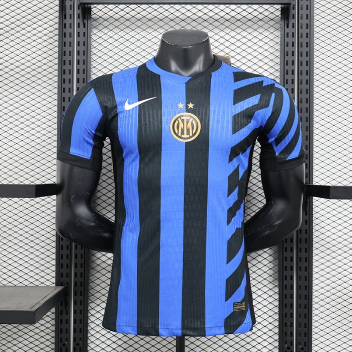 24/25 Inter Milan Home Blue Balck Jersey Kit Short Sleeve (Player Version)-8101127