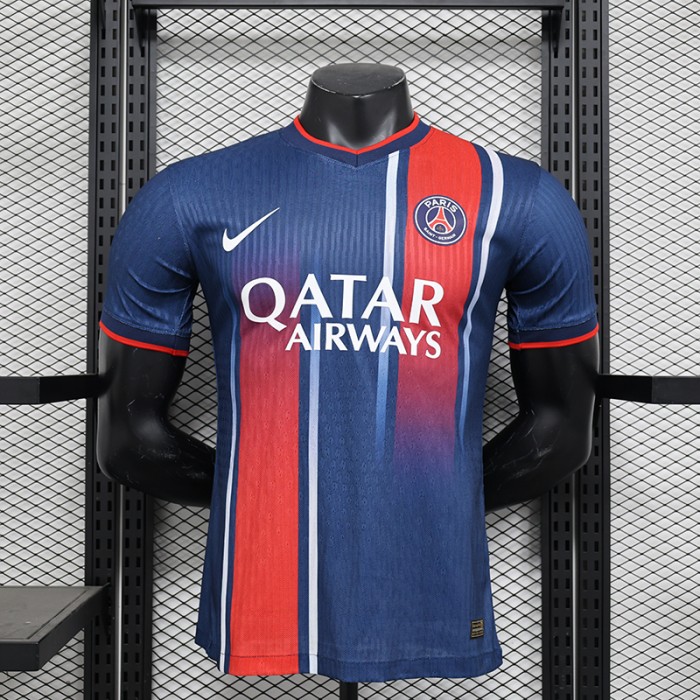 24/25 Paris Saint-Germain PSG Separate Edition Red Blue Jersey Kit Short Sleeve (Player Version)-8517985