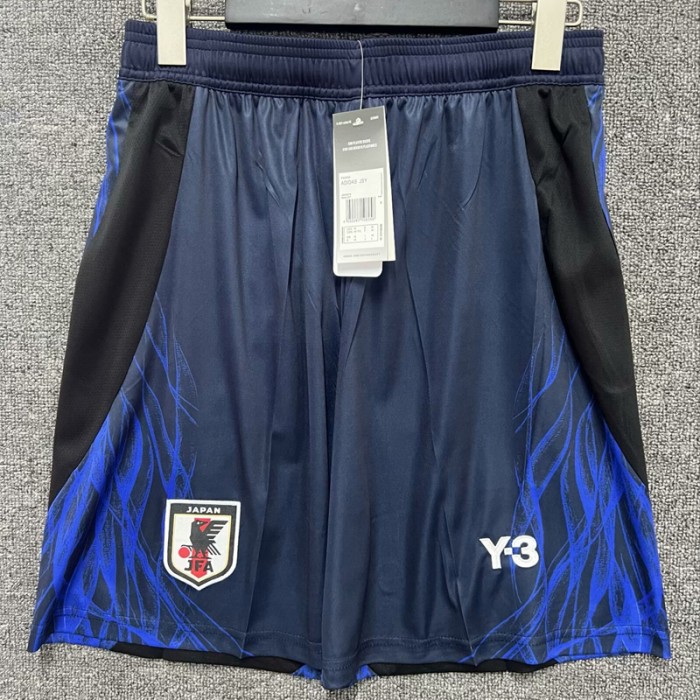 2024 Japan Home Y-3 Shorts Navy Blue Shorts Jersey-2880389