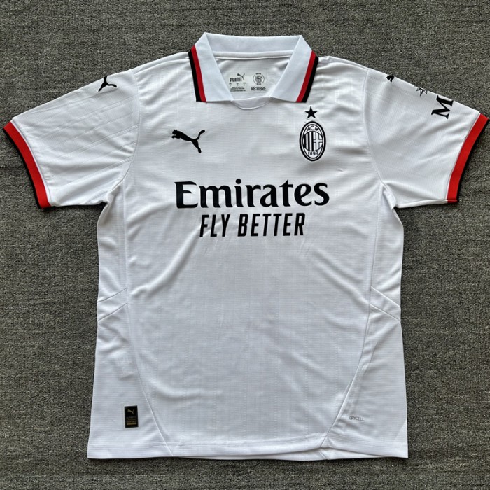 24/25 AC Milan Away White Jersey Kit Short Sleeve-5891706