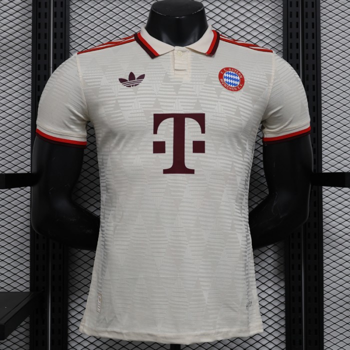 24/25 Bayern Munich Second Away Khaki Jersey Kit Short Sleeve (Player Version)-8127231