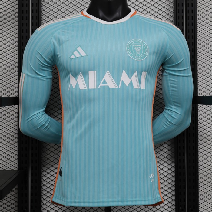 24/25 Miami Second Away Blue Jersey Kit Long Sleeve (Player Version)-6616567