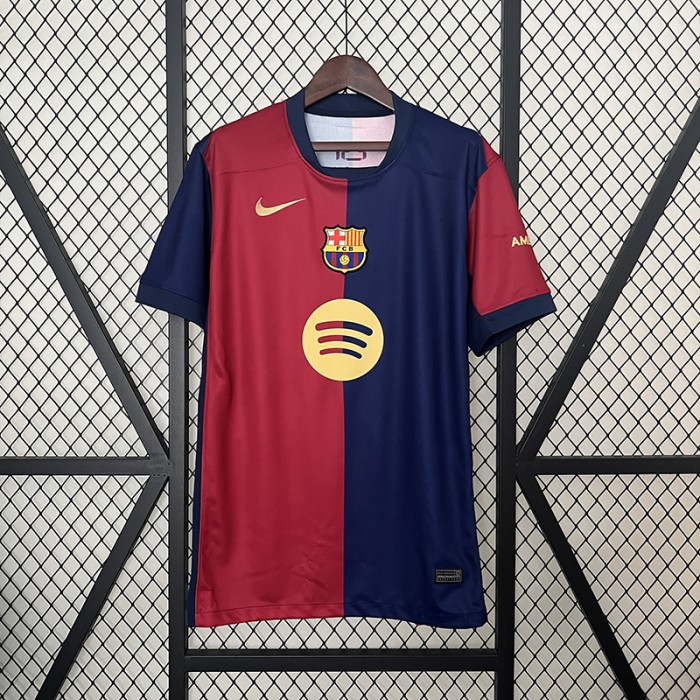 24/25 Barcelona Home Red Blue Jersey Kit short sleeve-4721944