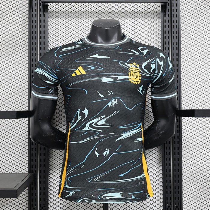 2024 Argentina Special Edition Black Jersey Kit short sleeve (Player Version)-9337483