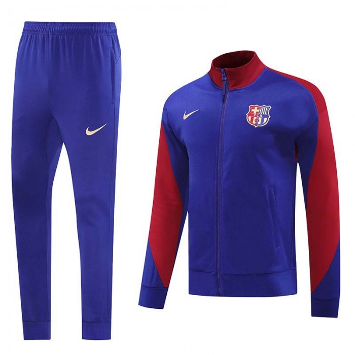 24/25 Barcelona Blue Red Edition Classic Jacket Training Suit (Top+Pant)-6165586