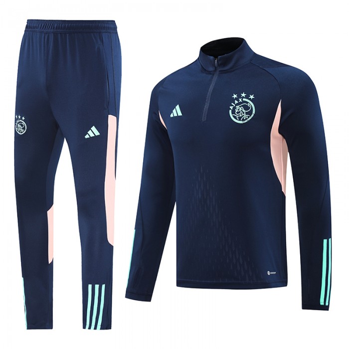 24/25 Ajax Navy Blue Edition Classic Jacket Training Suit (Top+Pant)-909879