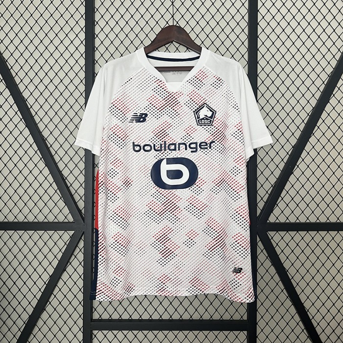 24/25 Lille Away White Jersey Kit short sleeve-8219875