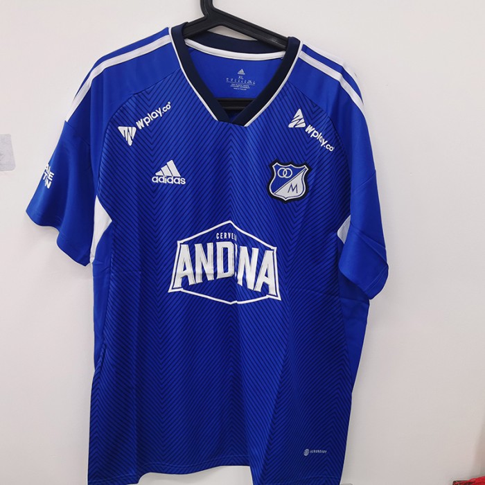 STOCK CLEARANCE [SIZE XL] 23/24 Los Millonarios Fútbol Club Home Blue Jersey Kit short sleeve-2582319 [i]