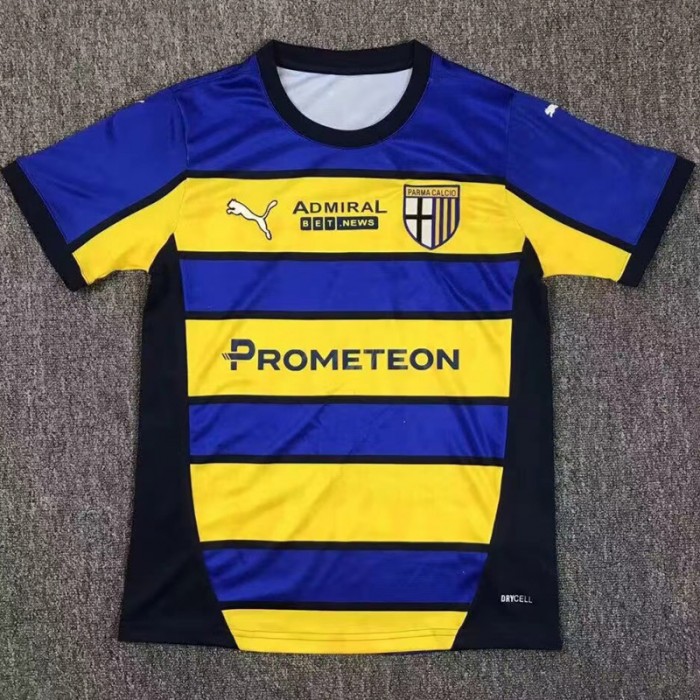 24/25 Parma Calcio Home Blue Yellow Jersey Kit short sleeve-6403483