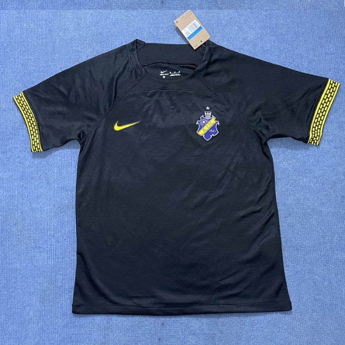 24/25 AIK Solna Home Black Jersey Kit short sleeve-8820810