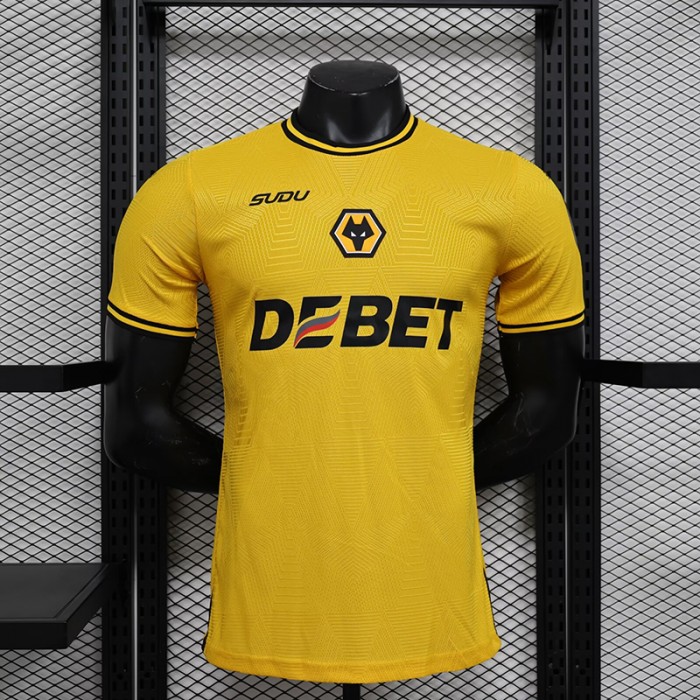 24/25 Wolverhampton Home Yellow Jersey Kit short sleeve (Player Version)-4015964