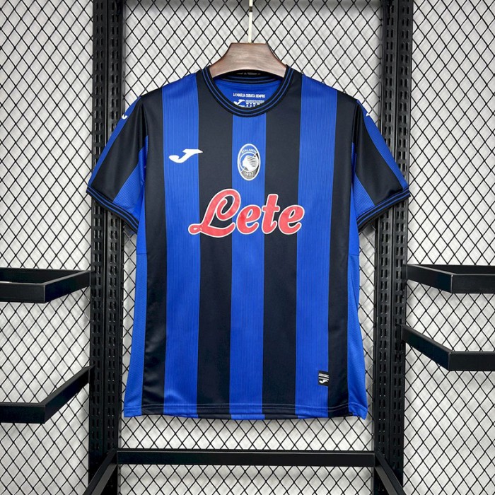 24/25 Atalanta Home Blue Black Jersey Kit short sleeve-9866548