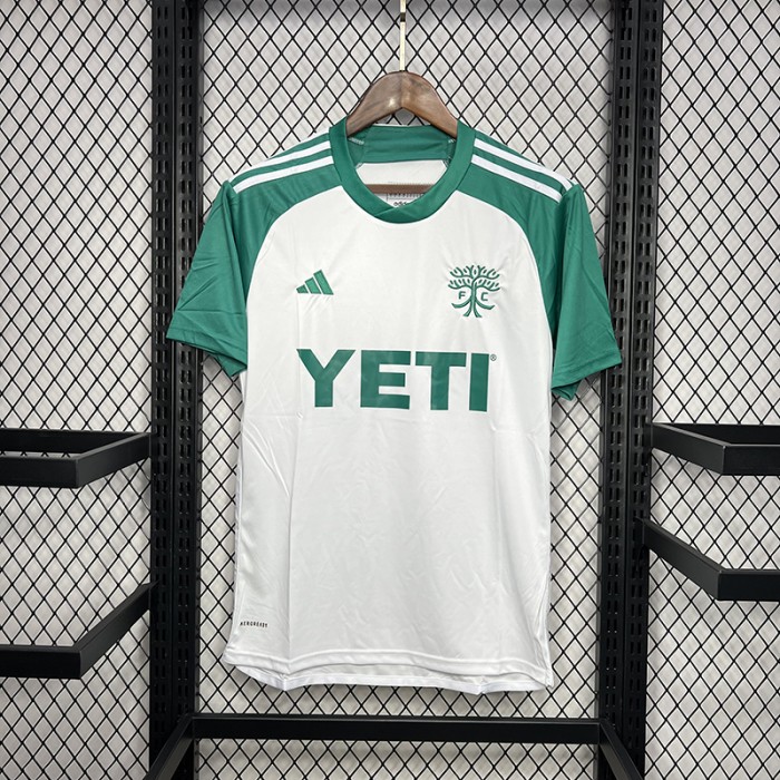 24/25 Austin Away White Green Jersey Kit short sleeve-3588406