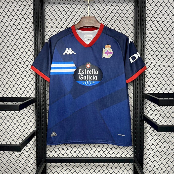 24/25 Deportivo de La Coruna Away Blue Jersey Kit short sleeve-263810