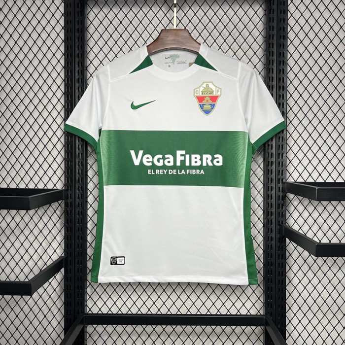 24/25 Elche Home White Green Jersey Kit short sleeve-1437651