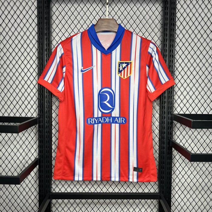 24/25 Atletico Madrid Home White Red Jersey Kit short sleeve-4167310