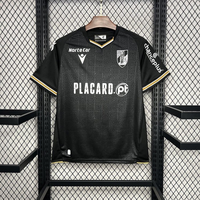 24/25 Vitoria de Guimaraes Away Black Jersey Kit short sleeve-8917765