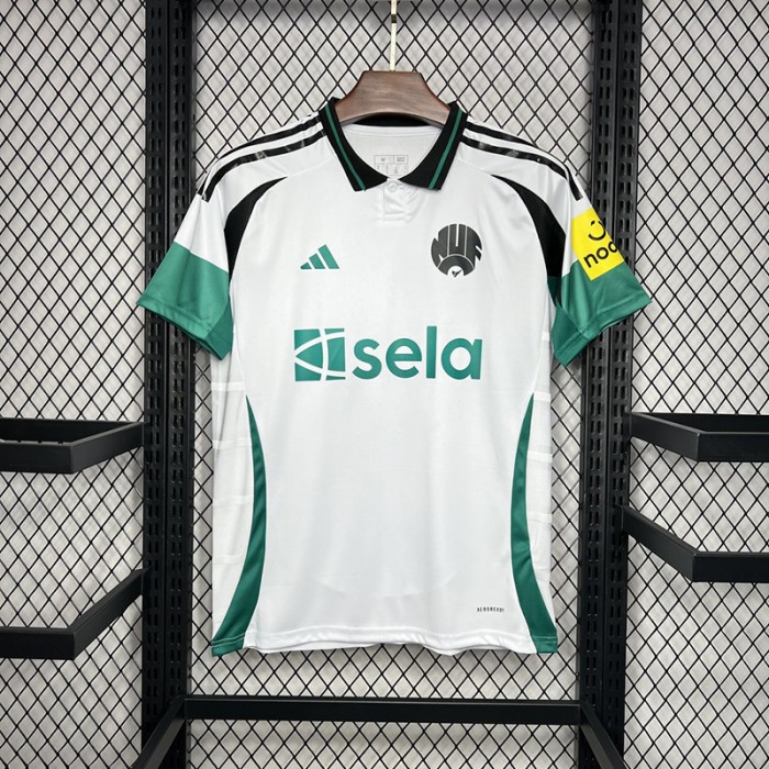 24/25 Newcastle United Third Away White Green Jersey Kit short sleeve-5162298