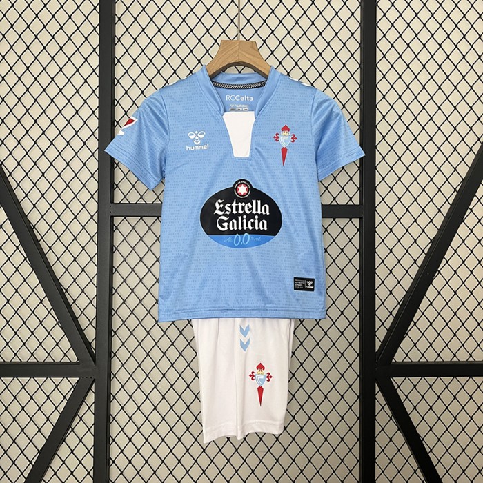 24/25 Kids Celta Vigo Home Blue Kids Jersey Kit short sleeve (Shirt + Short)-6028253