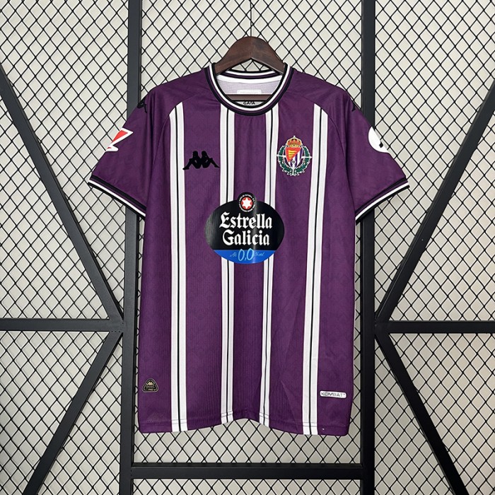 24/25 Valladolid Home Purple White Jersey Kit short sleeve-732894