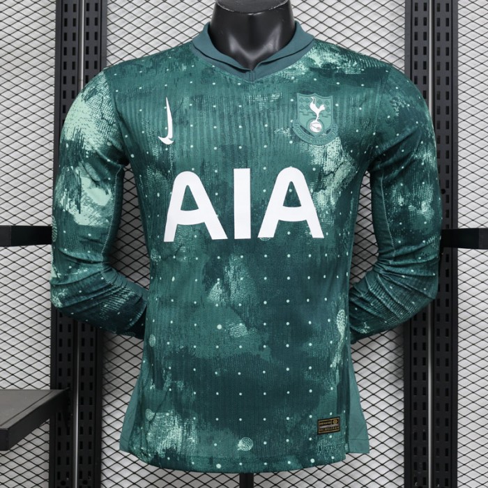 24/25 Tottenham Hotspur Second Away Green Jersey Kit Long sleeve (Player Version)-2939441