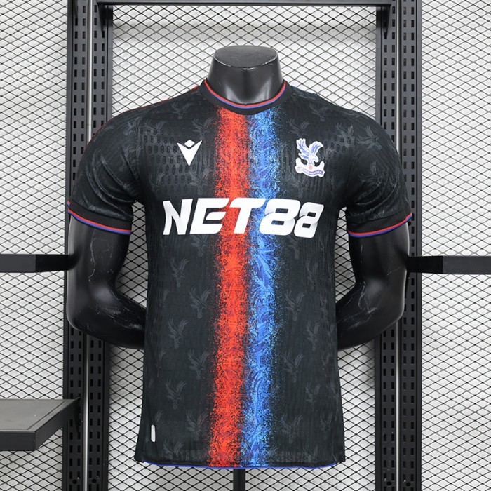 24/25 Crystal Palace Second Away Black Jersey Kit short sleeve (Player Version)-4033955