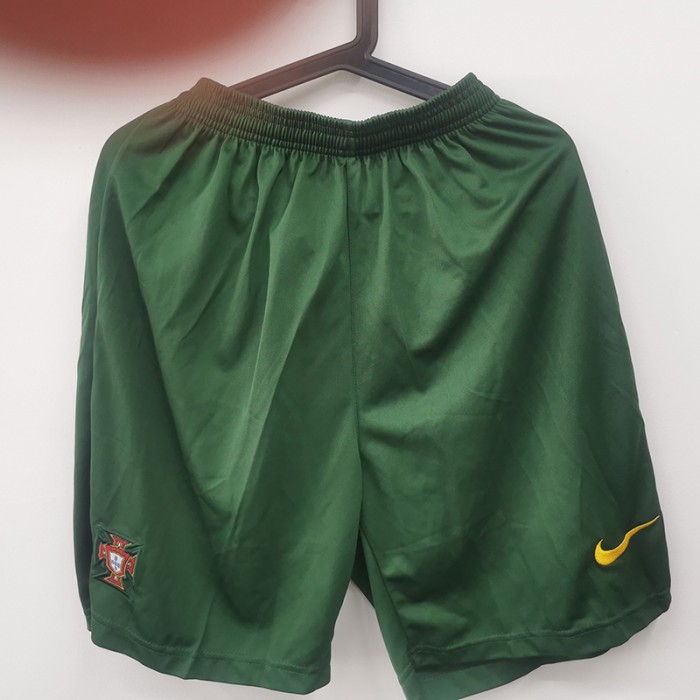 STOCK CLEARANCE [SIZE XXL] 2022 Portugal Home Shorts Green Shorts Jersey-6271610