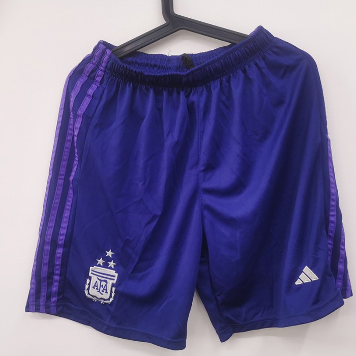 STOCK CLEARANCE [SIZE XL] 2022 Argentina Away Shorts Purple Shorts Jersey-6846068