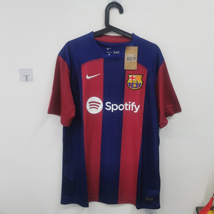 STOCK CLEARANCE [SIZE XXL] 23/24 Barcelona Home Blue Red Jersey Kit short sleeve-2206273