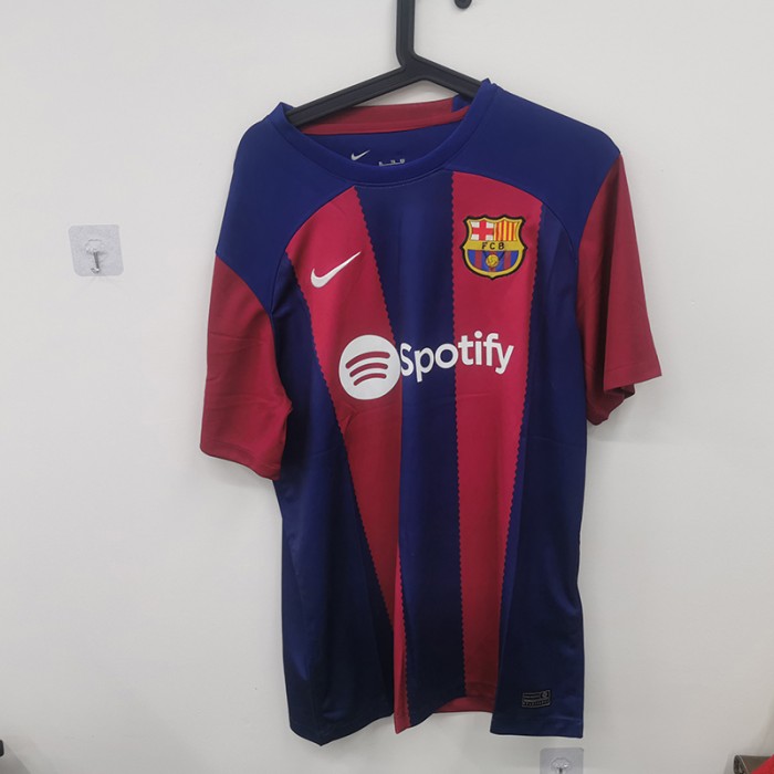 STOCK CLEARANCE [SIZE XL] 23/24 Barcelona Home Blue Red Jersey Kit short sleeve-1621316