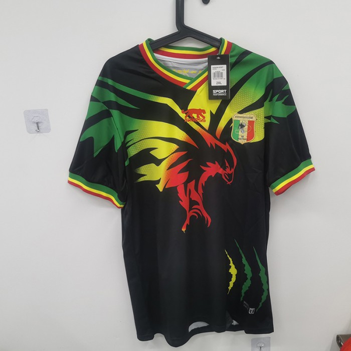 STOCK CLEARANCE [SIZE XXL] 2023 Mali Home Black Yellow Jersey Kit short sleeve-4688647