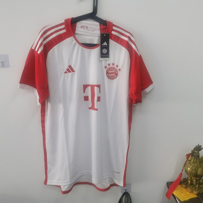 STOCK CLEARANCE [SIZE XL] 23/24 Bayern Munich Home White Red Jersey Kit short sleeve-181250