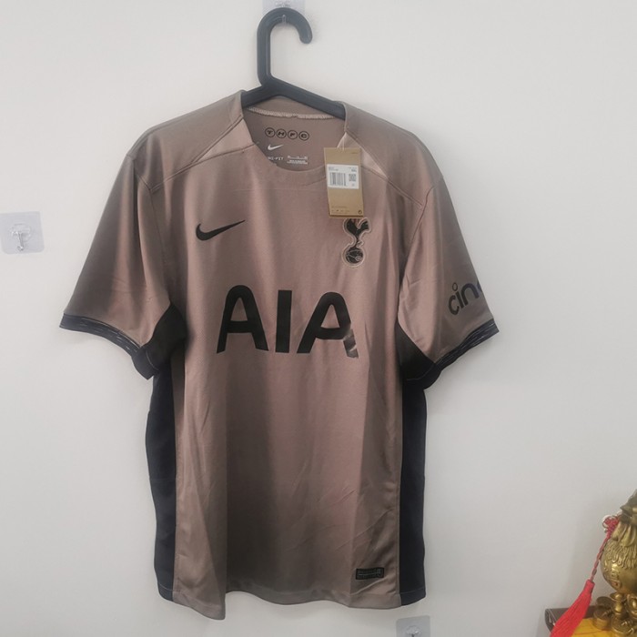 STOCK CLEARANCE [SIZE XXL] 23/24 Tottenham Third Away Brown Jersey Kit short sleeve-486462