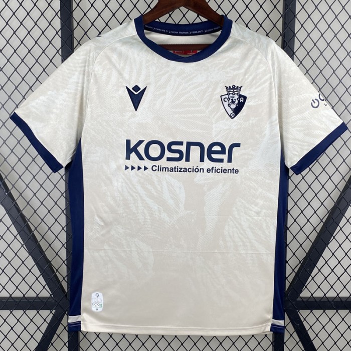 24/25 Osasuna Away White Jersey Kit short sleeve-6105049