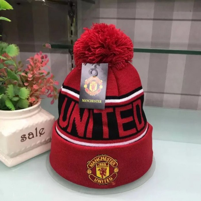 Manchester United M-U letter fashion trend cap Knit sweater cap men and women casual hat-580970