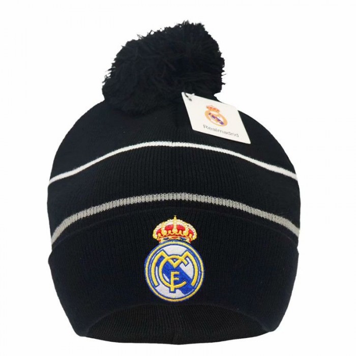 Real Madrid letter fashion trend cap Knit sweater cap men and women casual hat-7747155