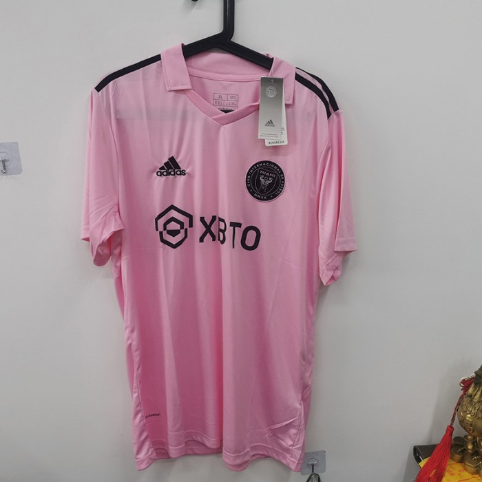 STOCK CLEARANCE [SIZE XL] 23/24 Miami Home Pink Jersey Kit short sleeve-2161394