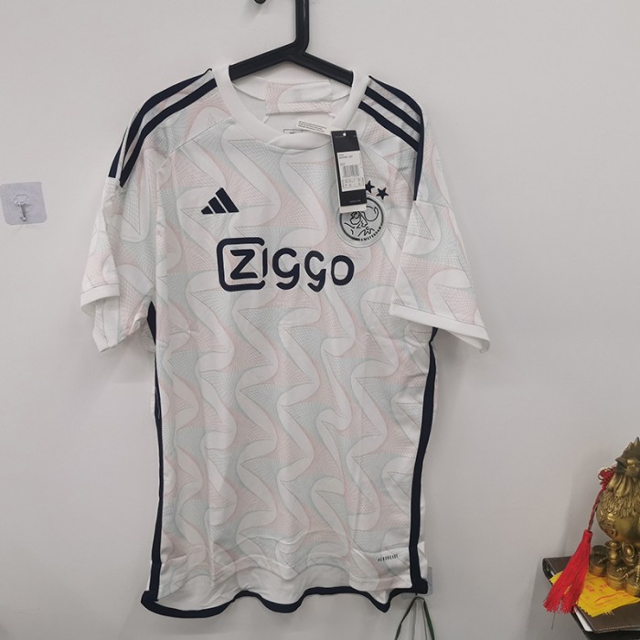 STOCK CLEARANCE [SIZE XXL] 23/24 Ajax Away White Jersey Kit short sleeve-1959850