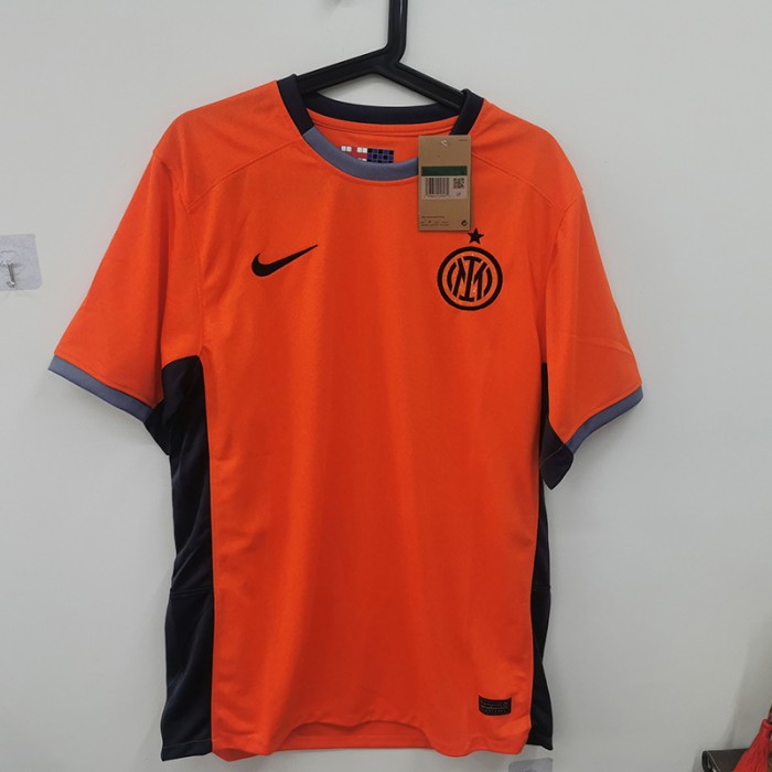 STOCK CLEARANCE [SIZE XL] 23/24 Inter Milan Orange Jersey Kit short sleeve-257485