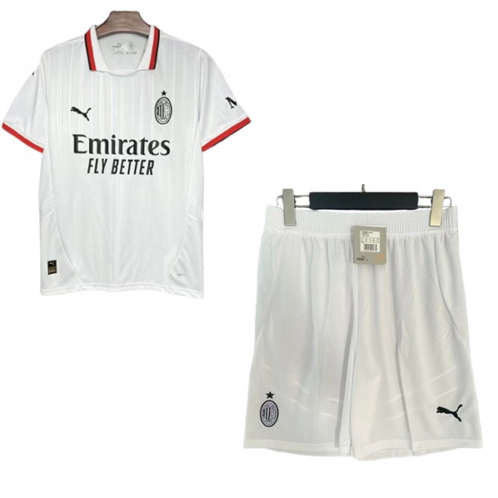 24/25 AC Milan Away White Jersey Kit short sleeve (Shirt + Short)-602231