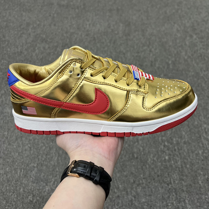 Trump SD Running Shoes-Gold/Red-6893520